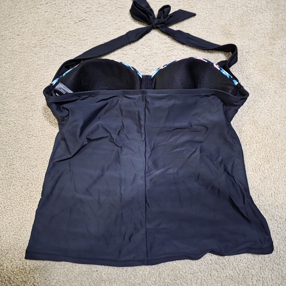 Multicolor Halter Swimsuit Top - Picture 3 of 4